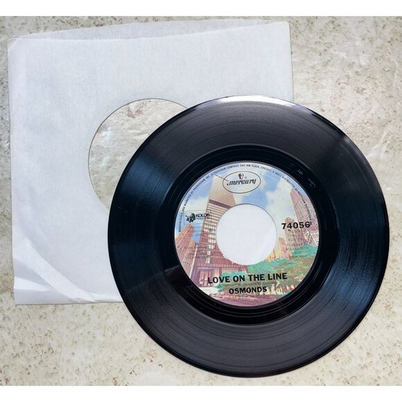 The Osmonds Love is on the Line / Youre Mine 45 Pop 1979 Mercury 74056 VG+ - Picture 3 of 6